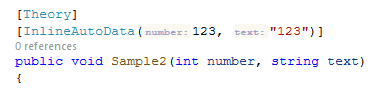 ReSharper:xUnit InlineAutoData 属性的内嵌提示 ReSharper:xUnit InlineAutoData 属性的内嵌提示