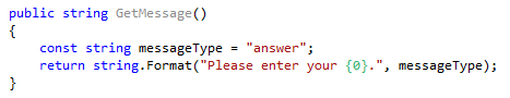 Introducing variable for substring Introducing variable for substring