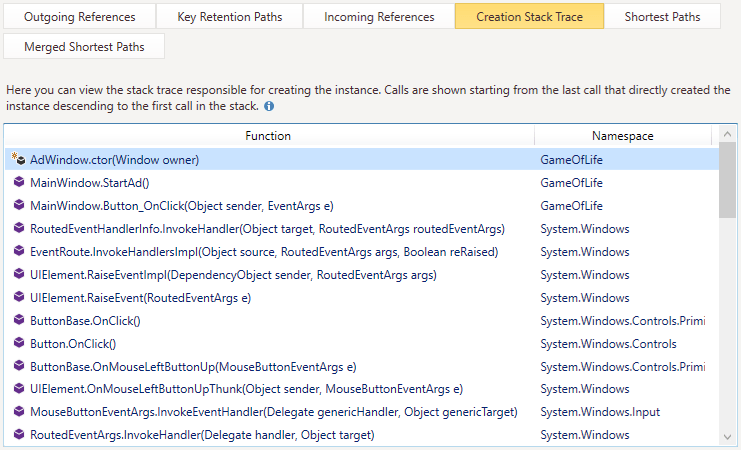 T2 Instance Stack Trace T2 Instance Stack Trace