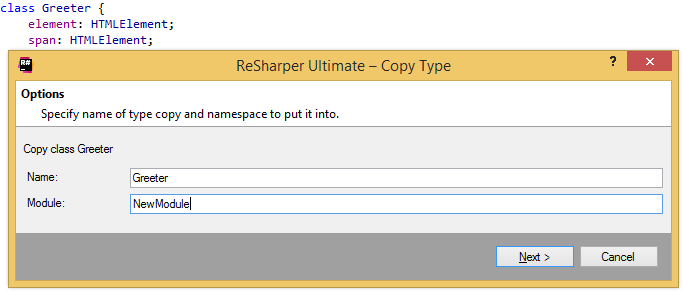 在 TypeScript 中复制类型的重构
