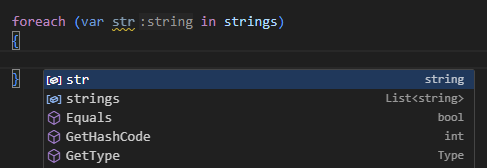 ReSharper for Visual Studio Code: Code completion list ReSharper for Visual Studio Code: Code completion list