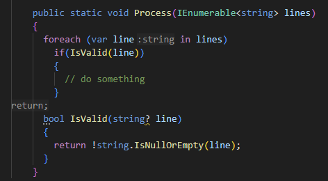 ReSharper for Visual Studio Code: Inlay hints for trailing local functions ReSharper for Visual Studio Code: Inlay hints for trailing local functions