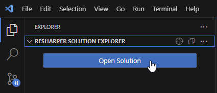 ReSharper for Visual Studio Code: Select a .NET solution from the directory ReSharper for Visual Studio Code: Select a .NET solution from the directory