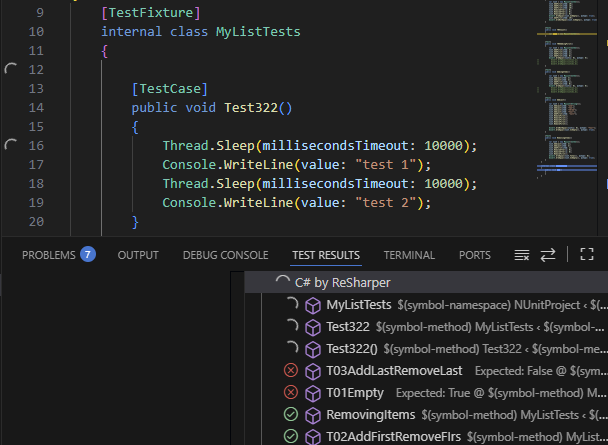 ReSharper for Visual Studio Code: running unit tests ReSharper for Visual Studio Code: running unit tests