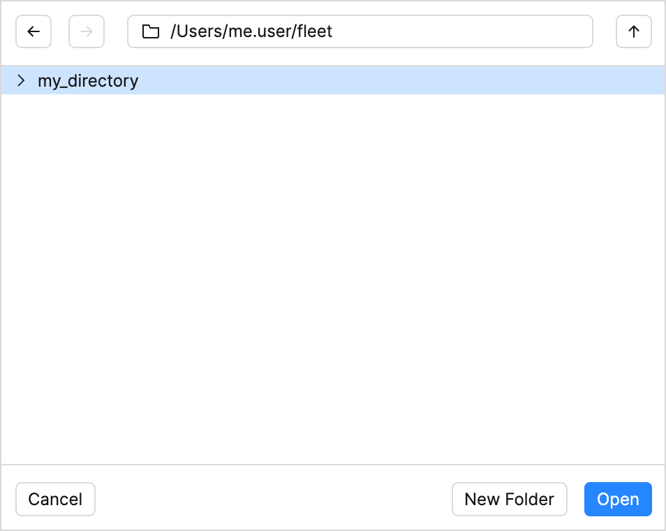 File chooser File chooser