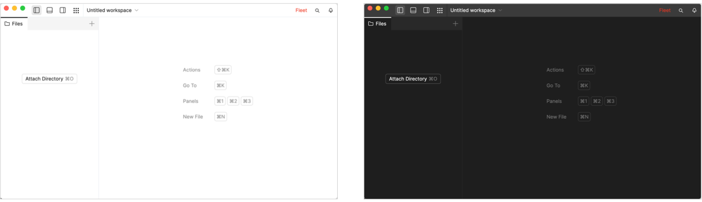 Color themes preview Color themes preview