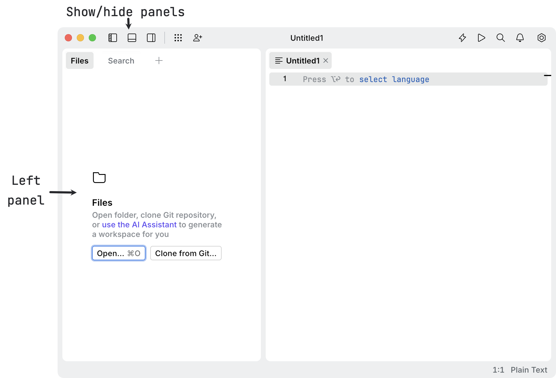 UI overview UI overview