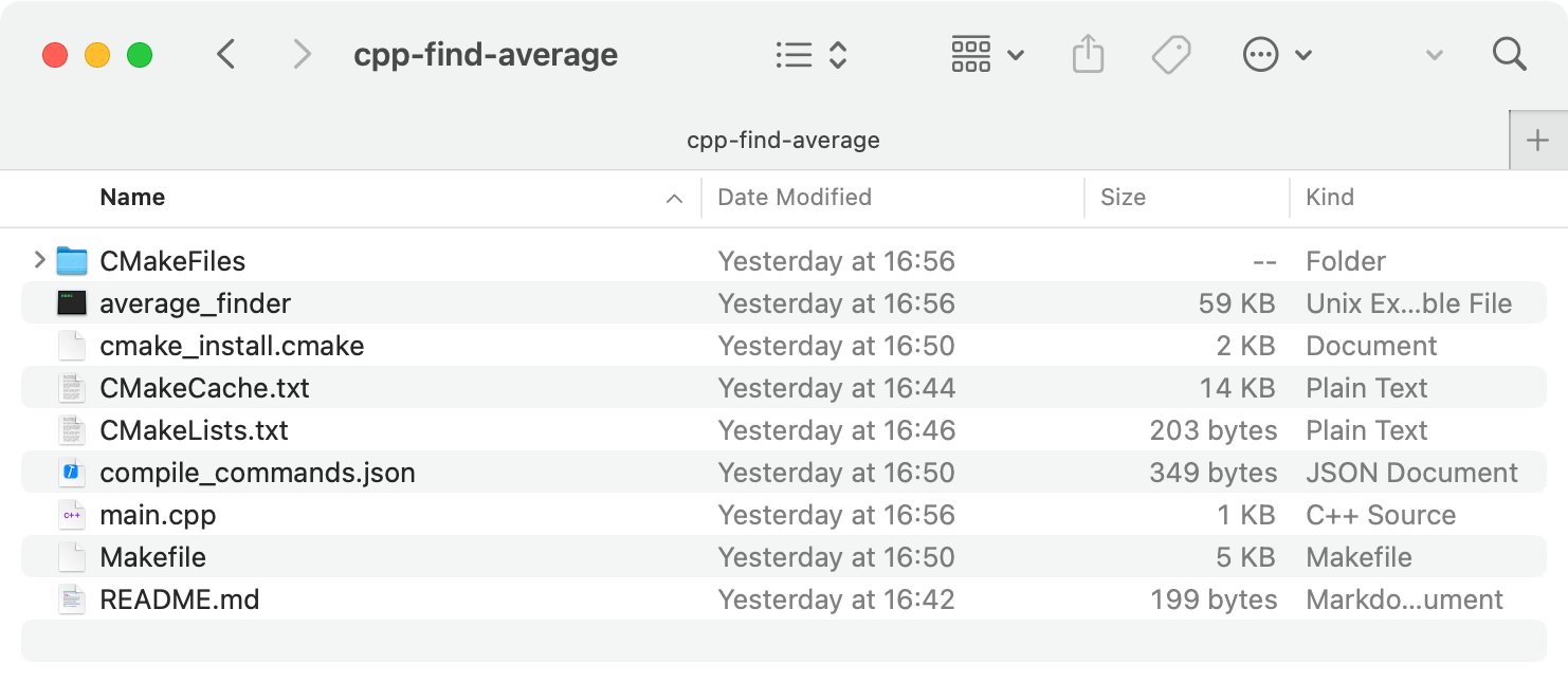 Opening a folder containing the project's compilation database Opening a folder containing the project's compilation database