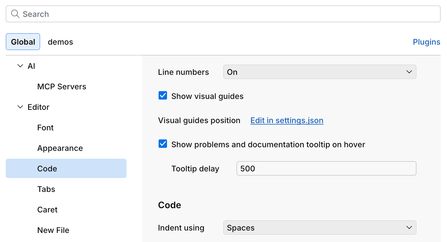 Configure the parameter info popup