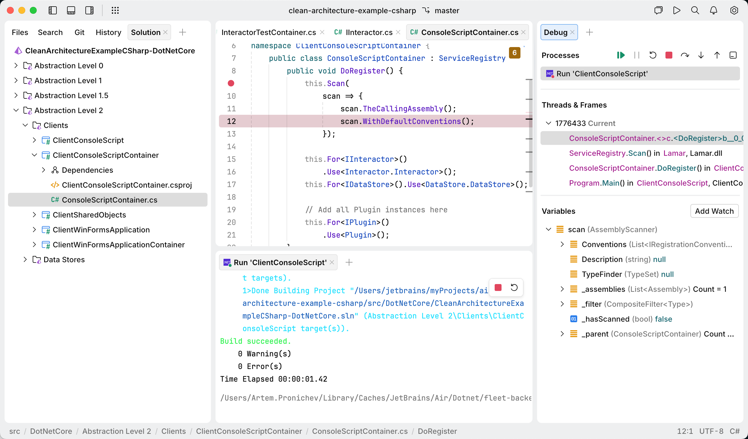 Run and debug C# code | JetBrains Fleet Documentation