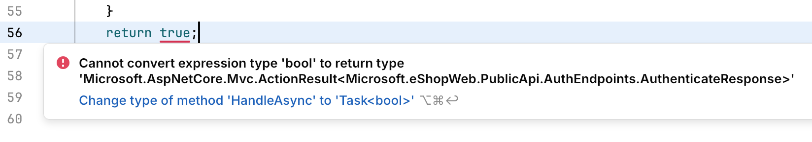 JetBrains Fleet: Code issue description in C#