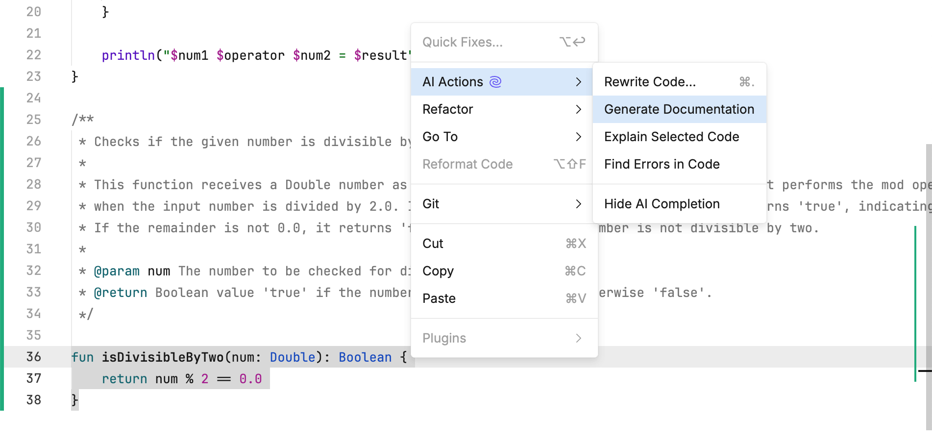 Generate with AI Assistant