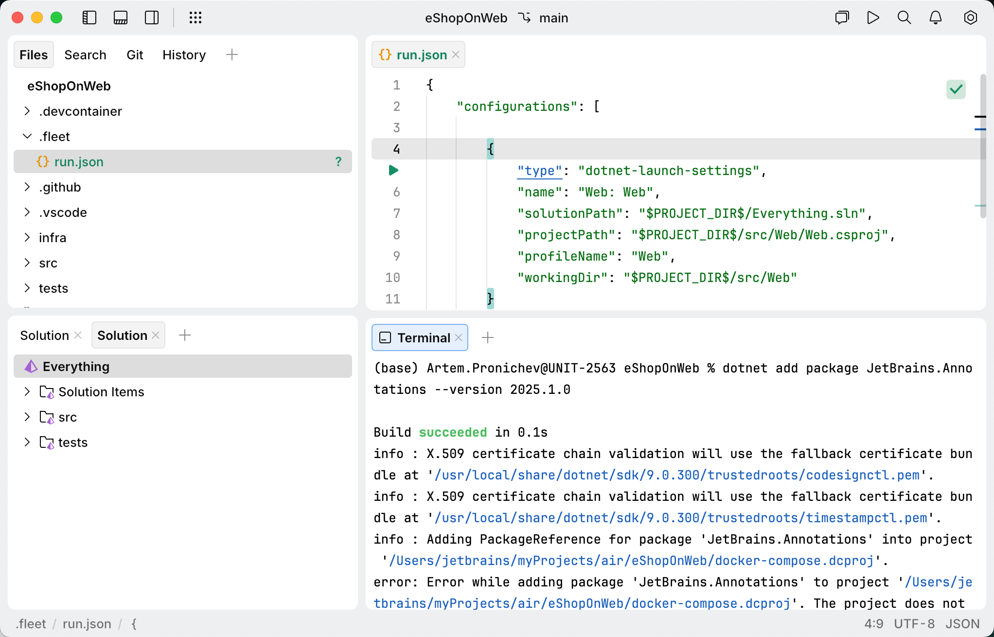 Install NuGet packages