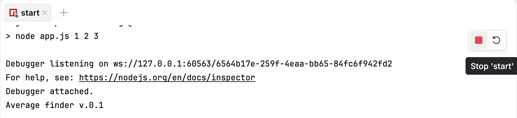 The Stop icon in the top-right corner of a tab