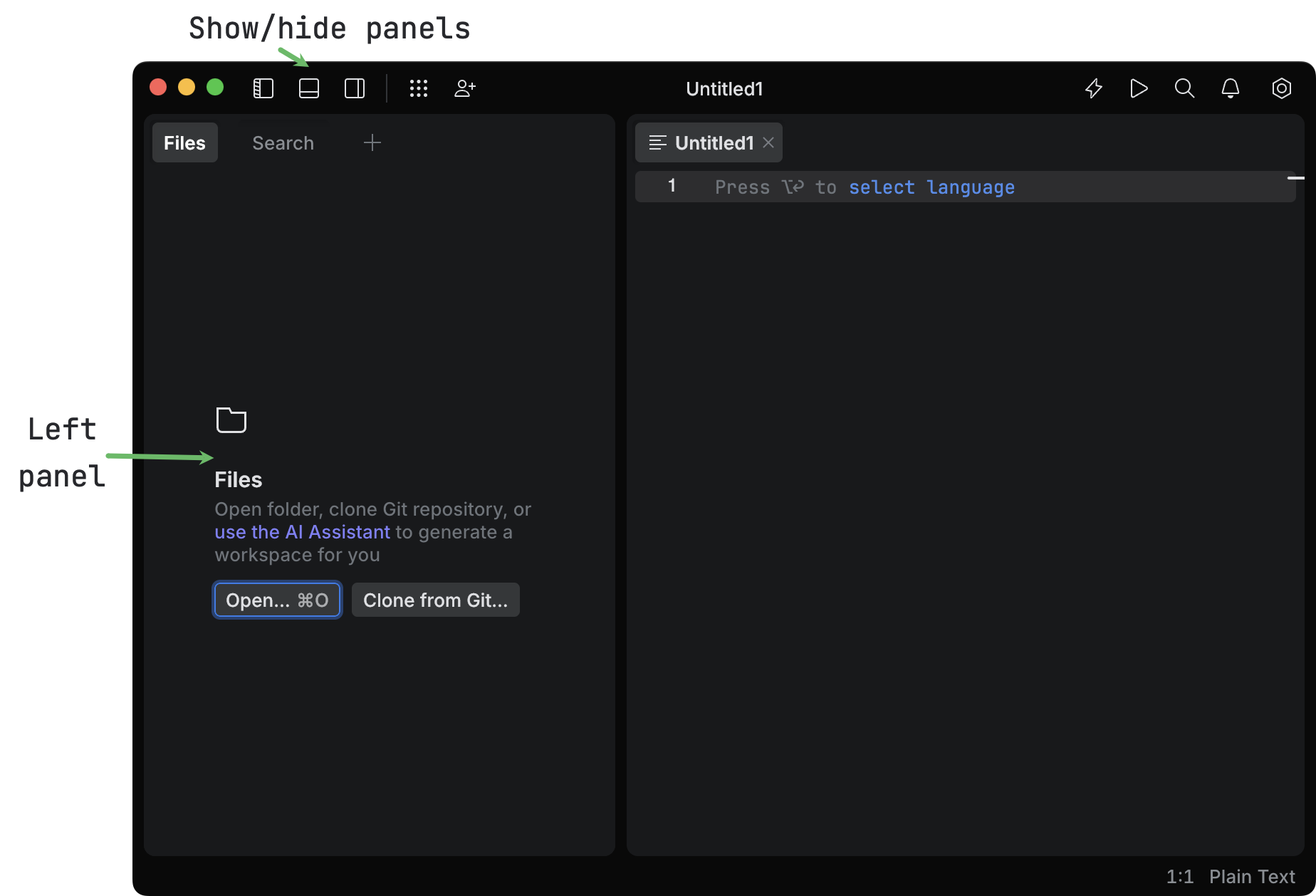 Getting started | JetBrains Fleet Documentation