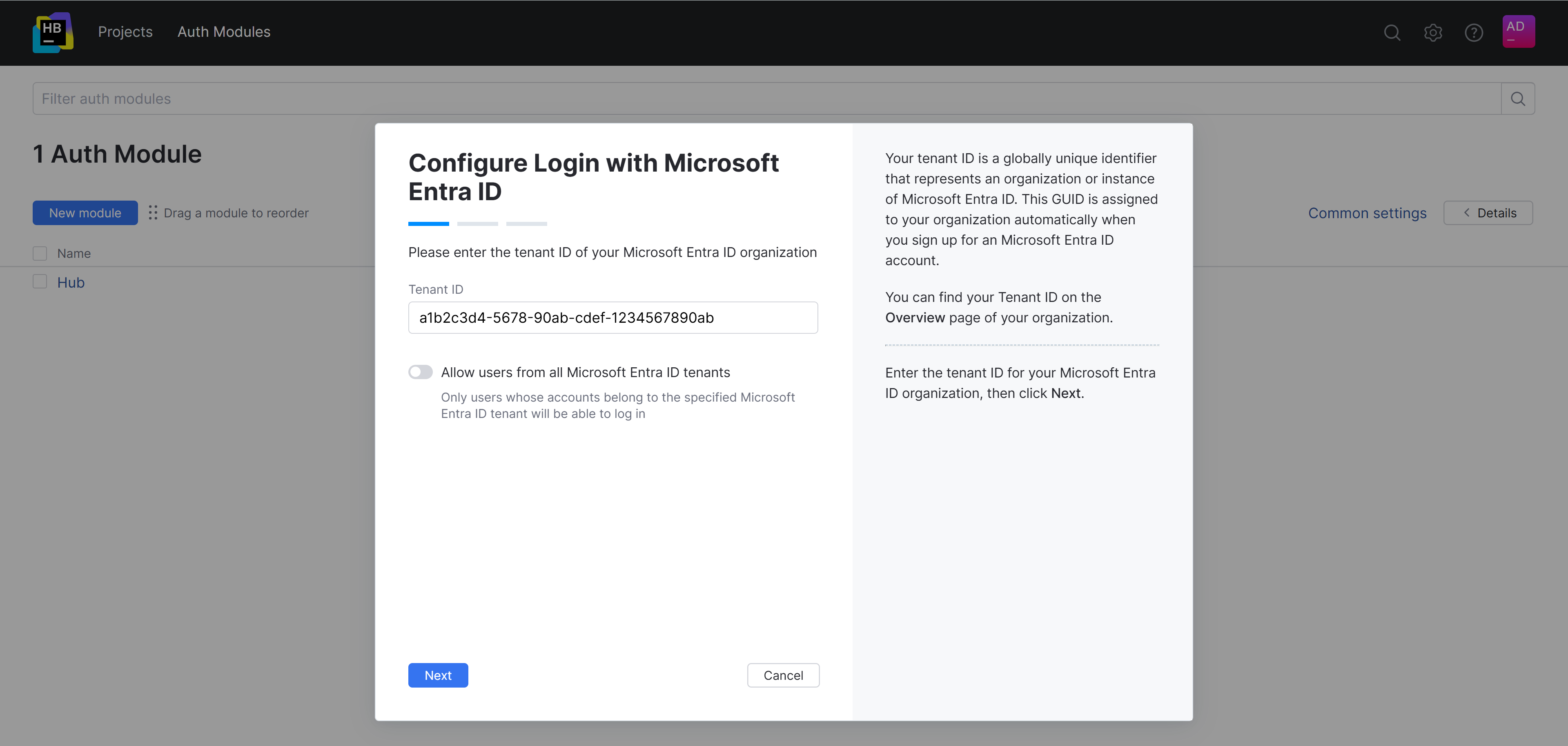 Configure login with Entra ID. Step 1 Configure login with Entra ID. Step 1