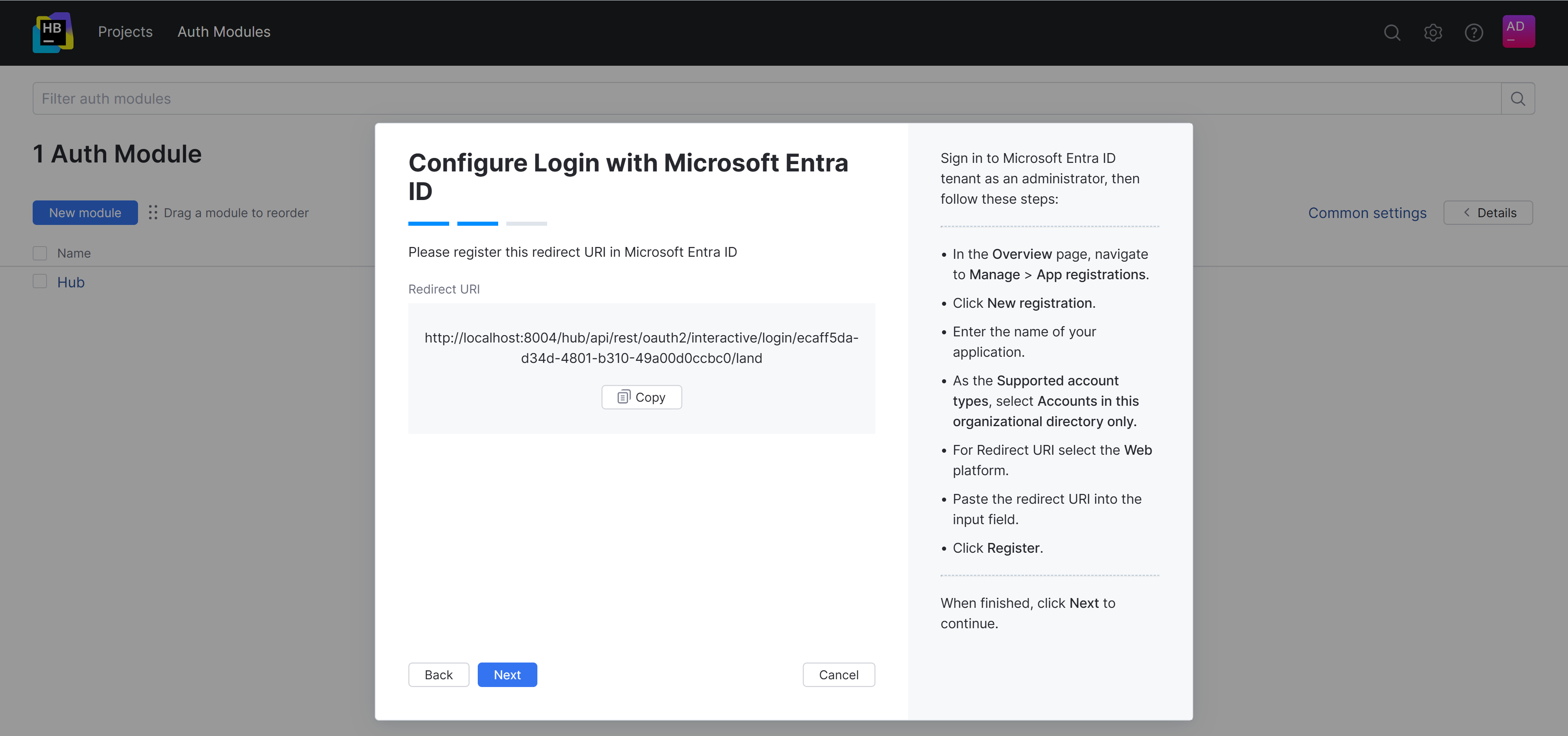 Configure login with Entra ID. Step 2 Configure login with Entra ID. Step 2