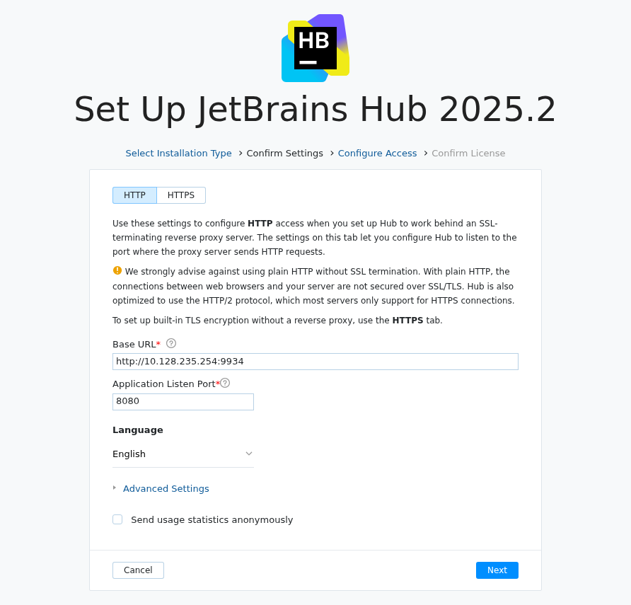 Docker installation: Settings basic Docker installation: Settings basic