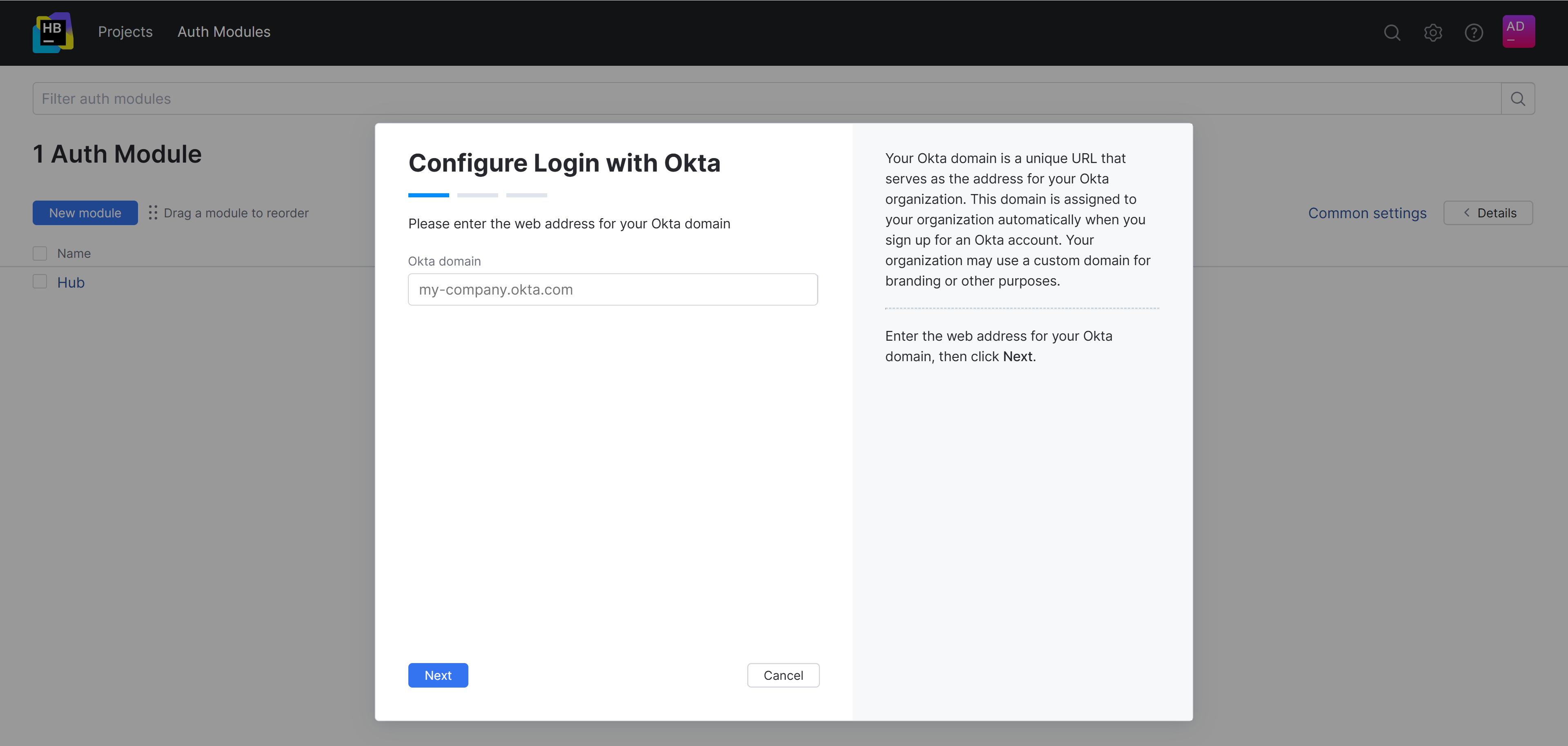 Configure login with Okta. Step 1 Configure login with Okta. Step 1