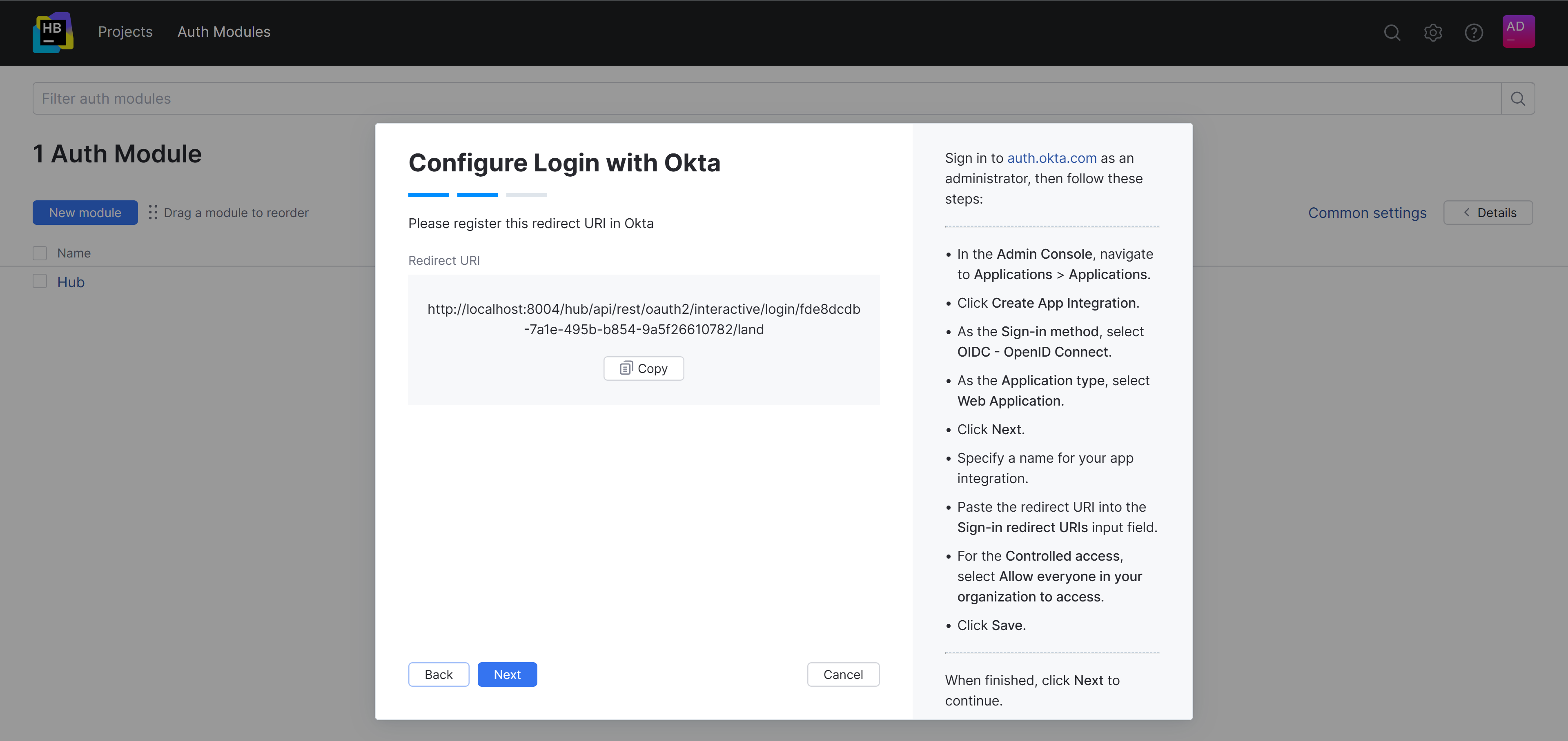 Configure login with Okta. Step 2 Configure login with Okta. Step 2