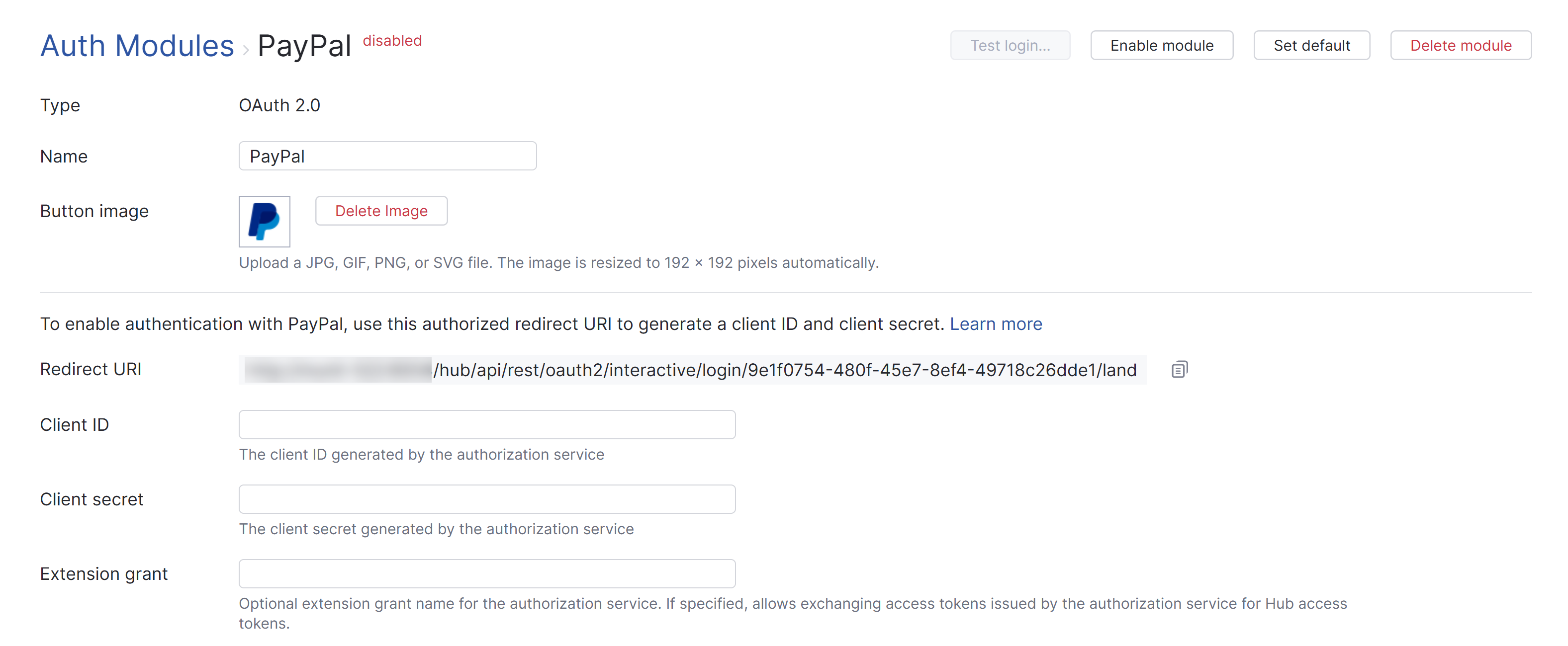 Paypal auth redirect uri Paypal auth redirect uri