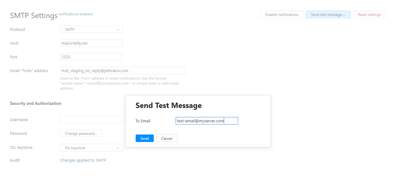 Smtp send test email Smtp send test email