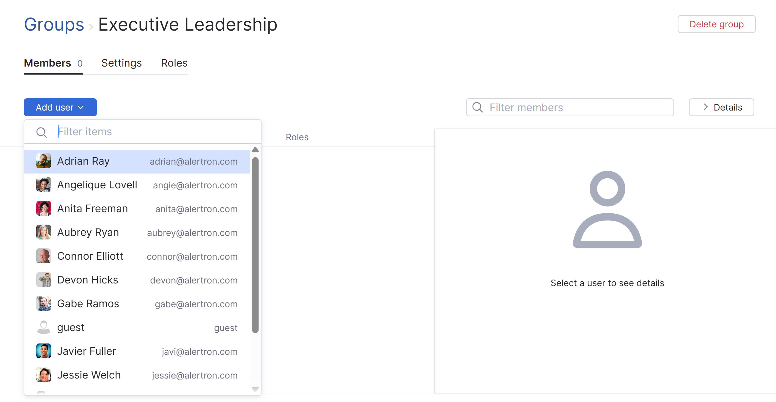 Add user to group Add user to group