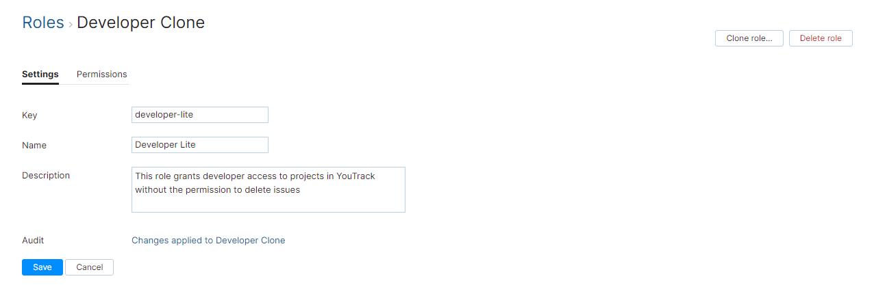 Clone role update description Clone role update description