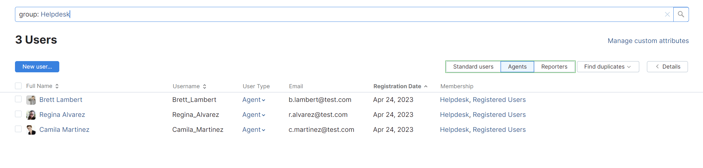 The list of all agents. The list of all agents.