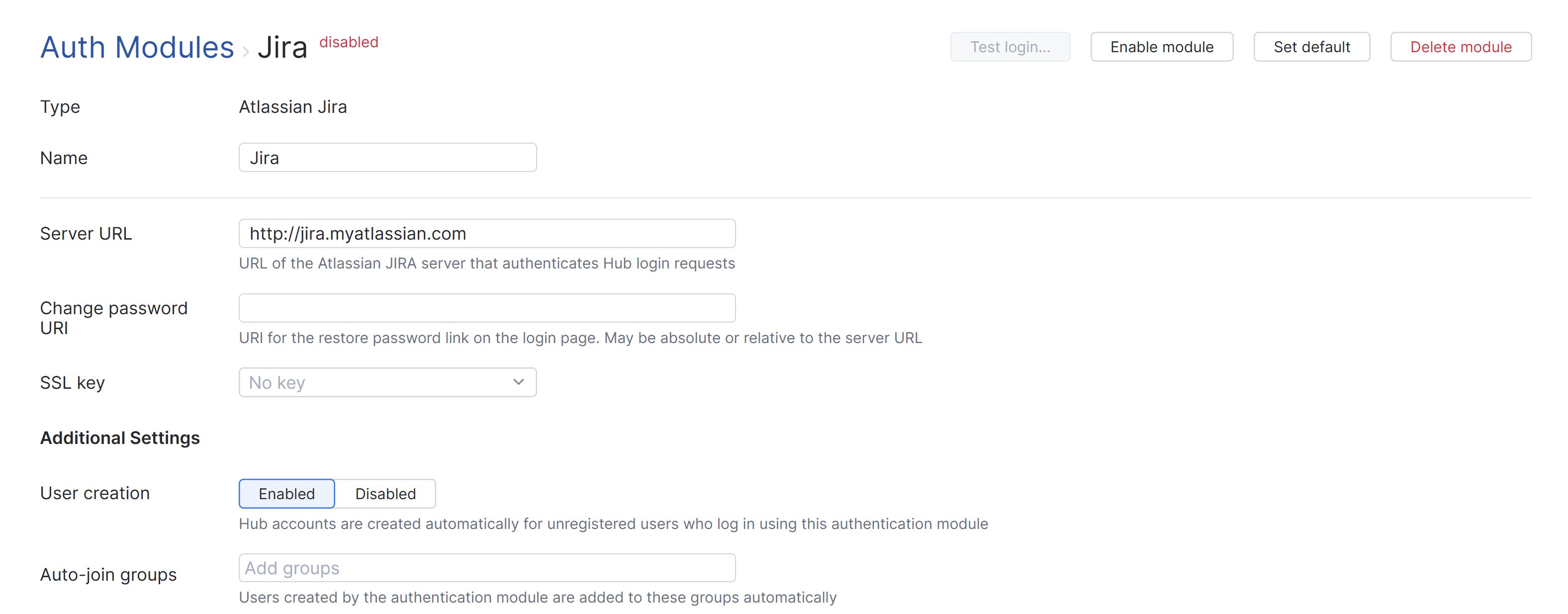 Jira auth module Jira auth module