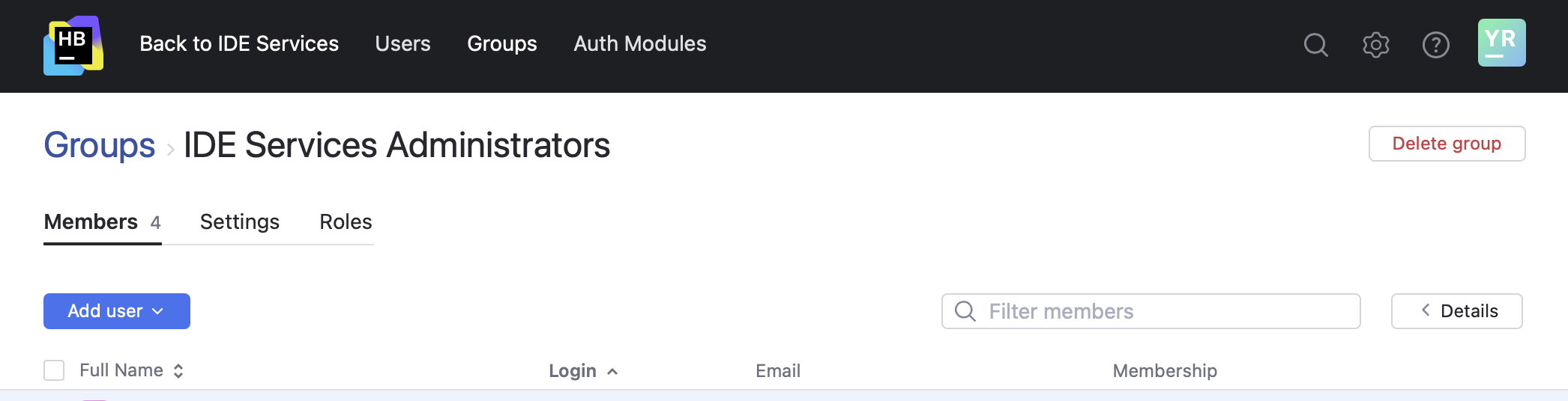 Hub Add User To Admin Group