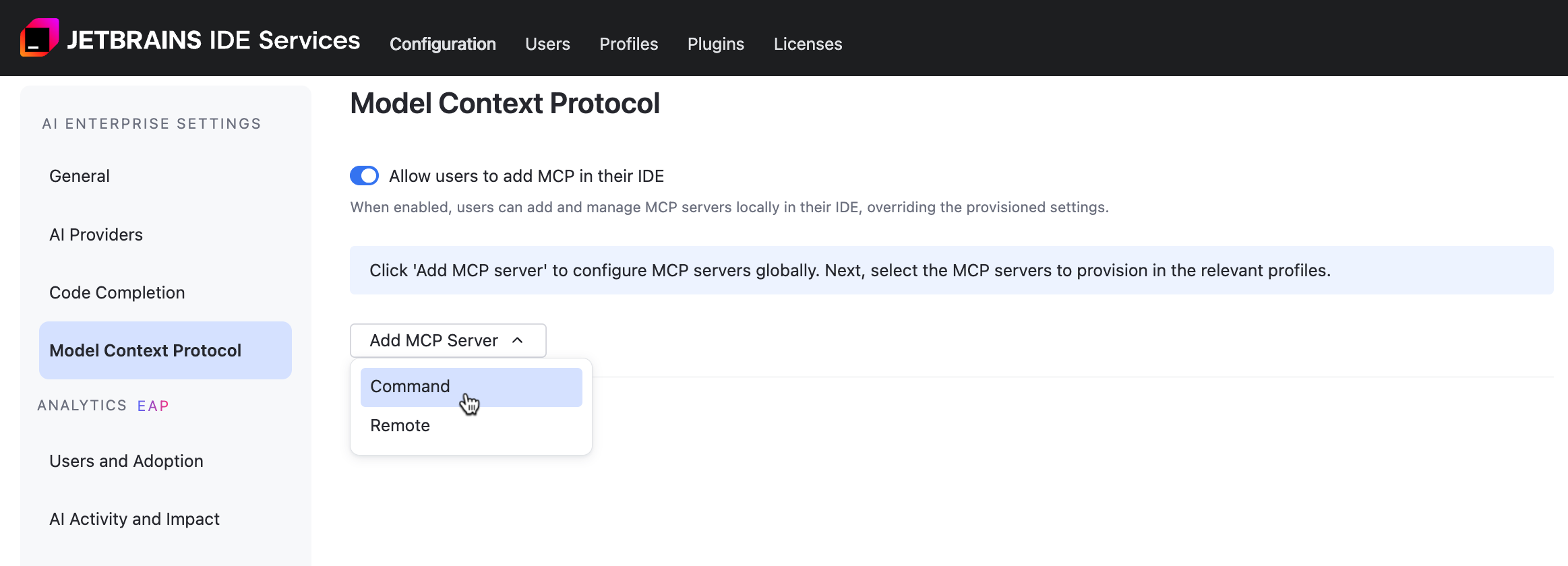 Add a Command MCP Server Add a Command MCP Server