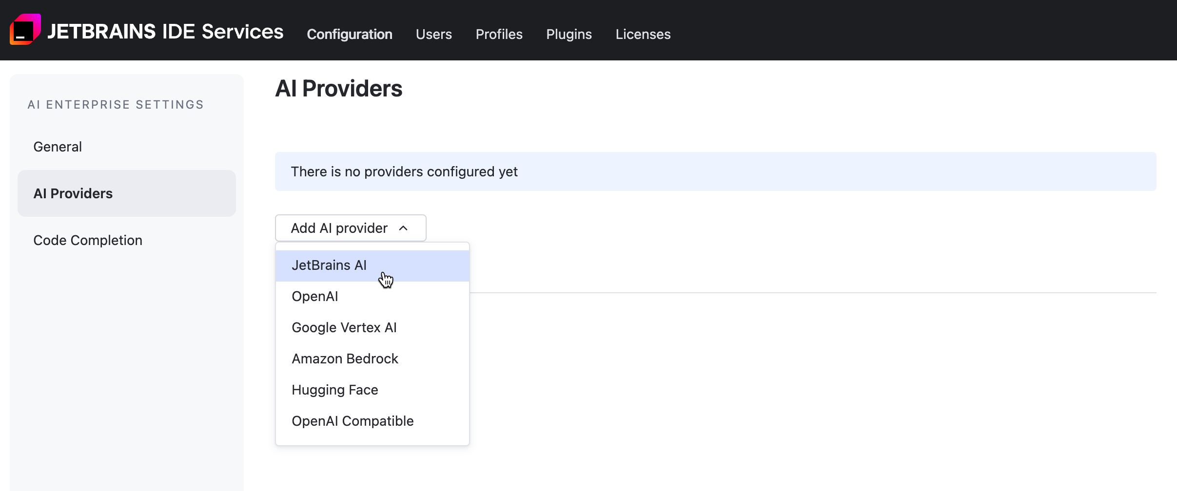 Configure JetBrains AI Configure JetBrains AI