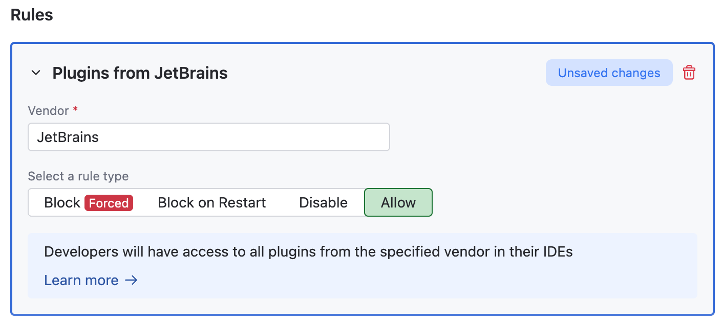 Plugins from a specific vendor Plugins from a specific vendor