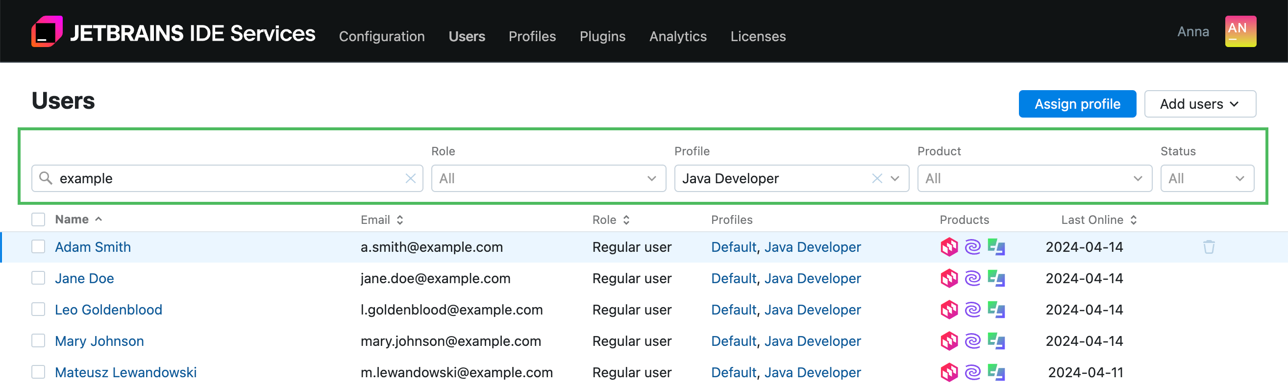 Search for users Search for users
