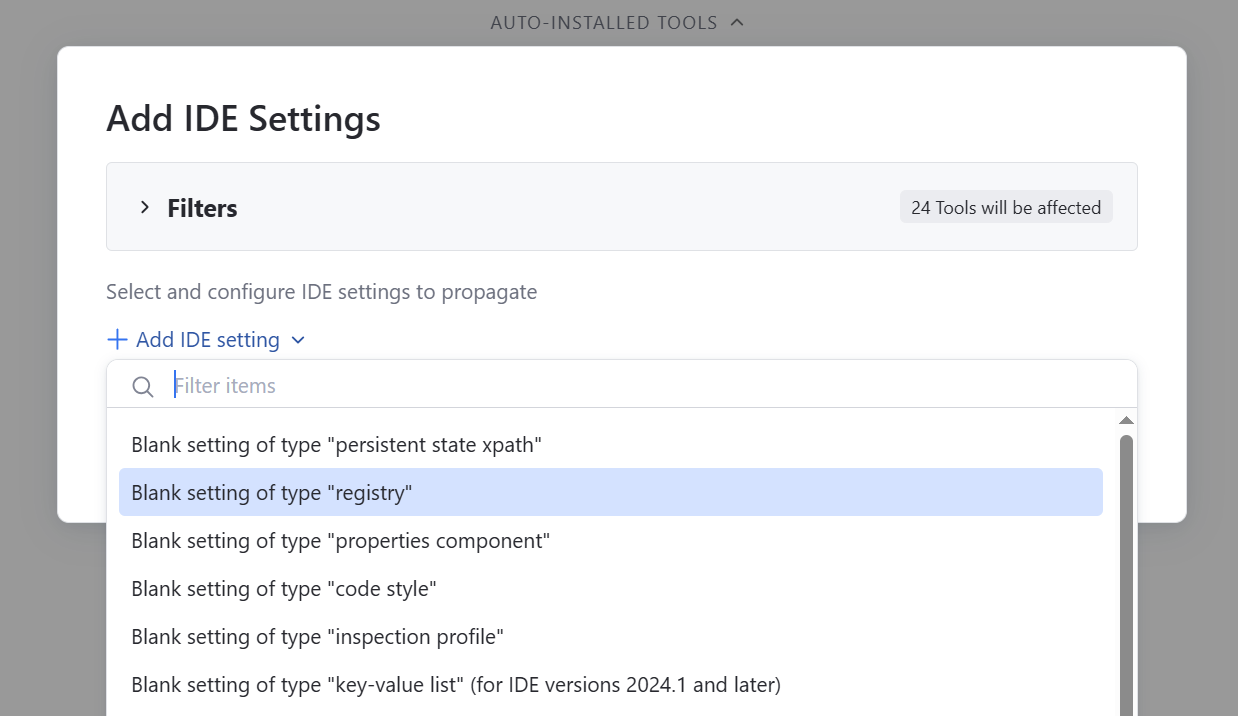 Add a Key-Value setting Add a Key-Value setting