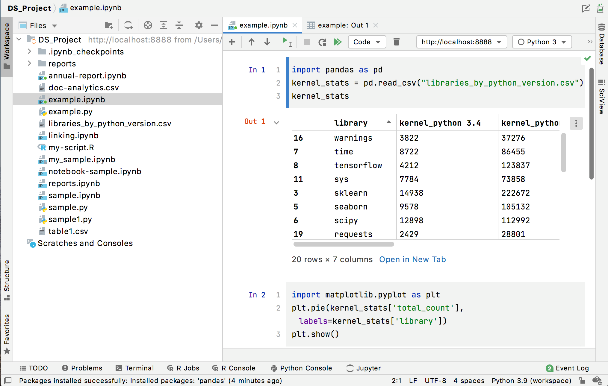 jupyter notebook