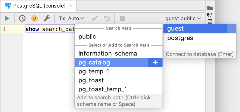 Control the search path for PostgreSQL and Redshift Control the search path for PostgreSQL and Redshift