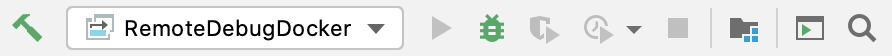 Remote debug configuration selected Remote debug configuration selected