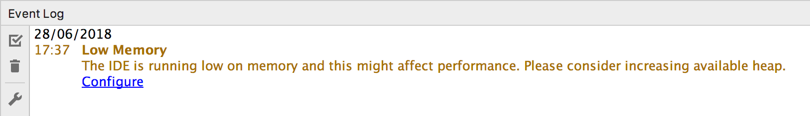 The Low Memory warning The Low Memory warning