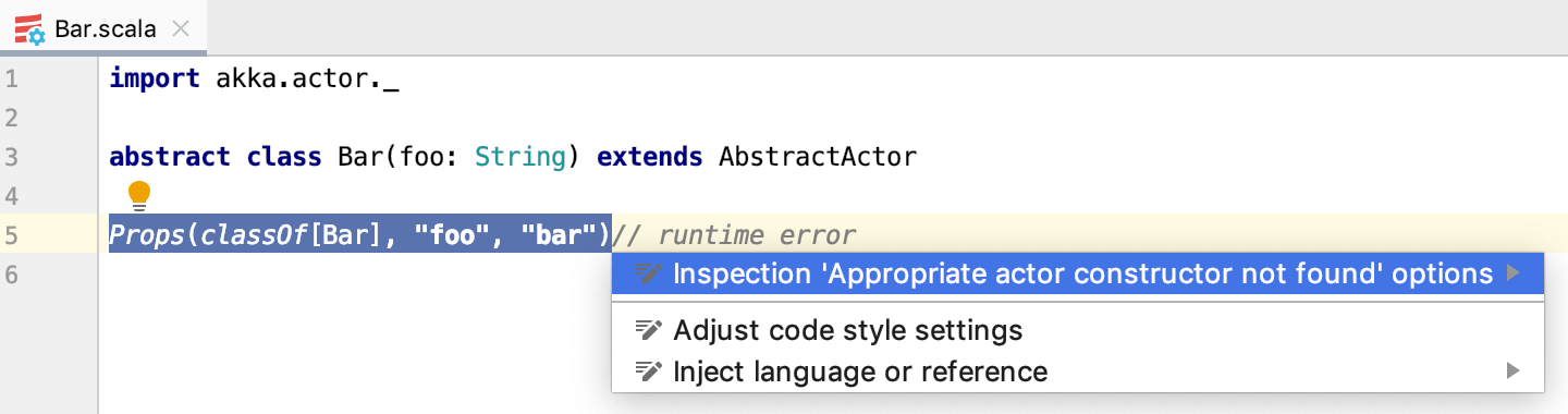 Actor constructor not found Actor constructor not found
