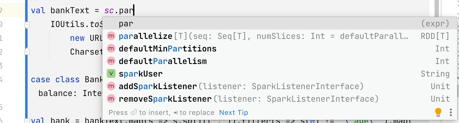 Code completion for Scala Code completion for Scala