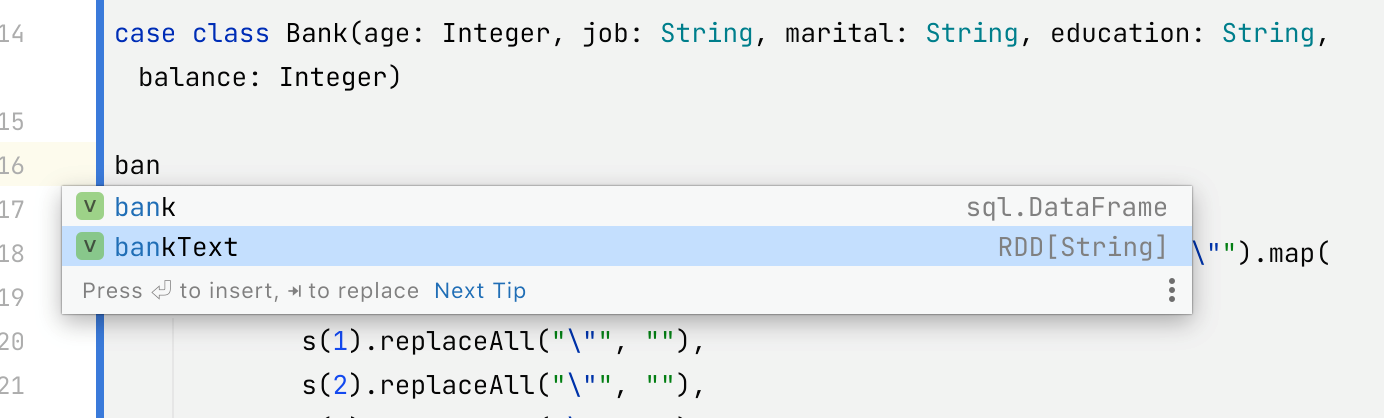 Code completion for Scala Code completion for Scala