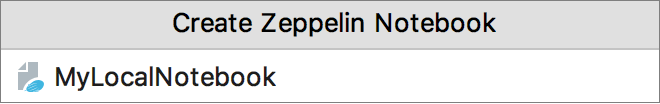 Create a local notebook Create a local notebook