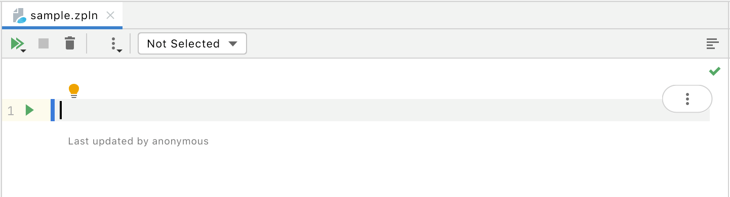 Newly added notebooks in the editor Newly added notebooks in the editor