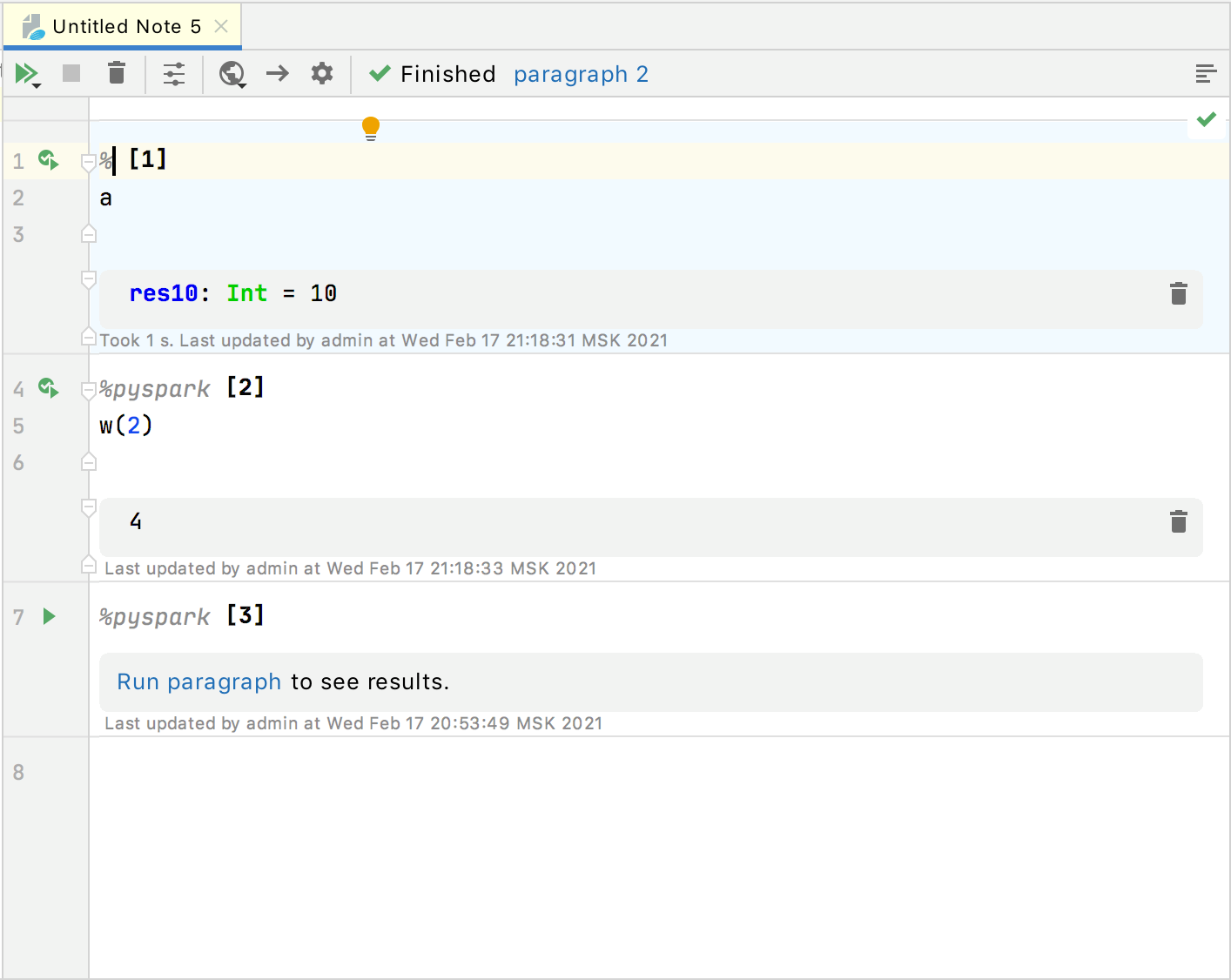 Resolving the zeppelin.SparkInterpreter.precode property
in a note Resolving the zeppelin.SparkInterpreter.precode property
in a note