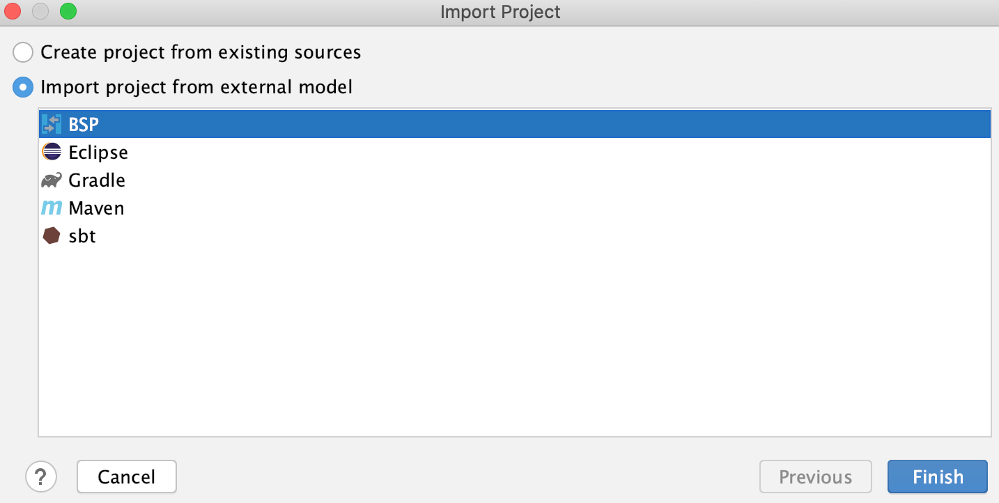 The BSP import model The BSP import model