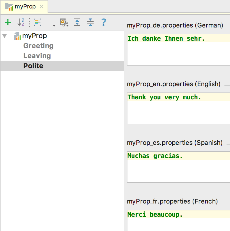 Resource bundle editor Resource bundle editor