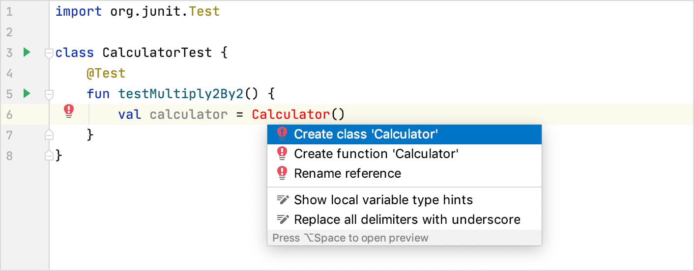 Creating a new class Creating a new class