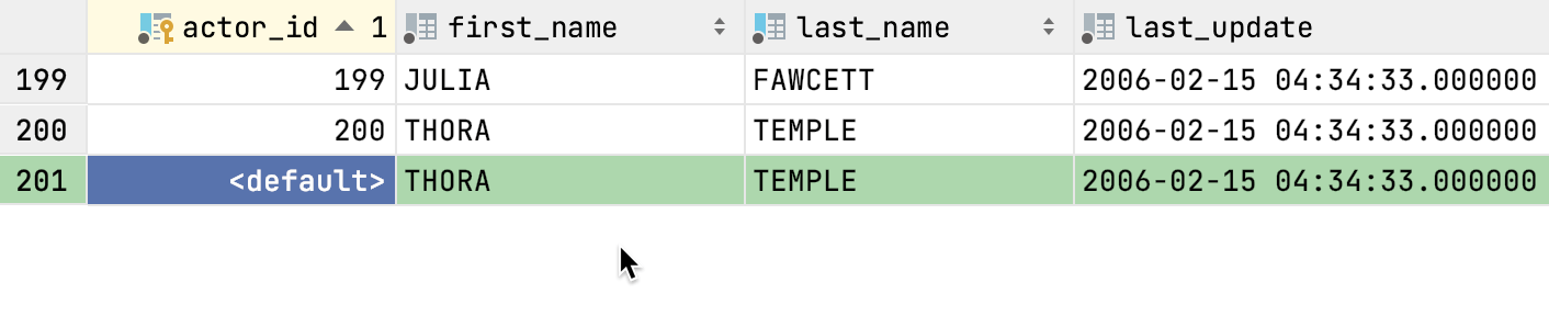 Clone a row Clone a row